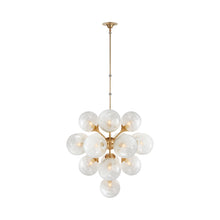 Load image into Gallery viewer, Cristol Chandelier in Hand-Rubbed Antique Brass (17-Light).
