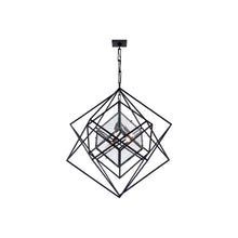 Load image into Gallery viewer, Cubist Chandelier in Aged Iron (Medium).
