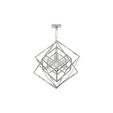 Load image into Gallery viewer, Cubist Chandelier in Polished Nickel (Small).
