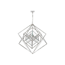 Load image into Gallery viewer, Cubist Chandelier in Polished Nickel (Medium).
