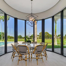 Load image into Gallery viewer, Cubist Chandelier in living room.
