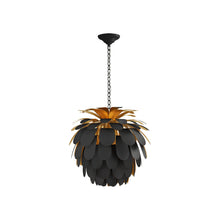 Load image into Gallery viewer, Cynara Chandelier in Matte Black (Medium).
