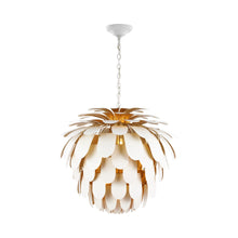 Load image into Gallery viewer, Cynara Chandelier in White/Gild (Grande).

