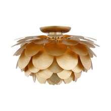 Load image into Gallery viewer, Cynara LED Flush Mount Ceiling Light in Gild (Large).
