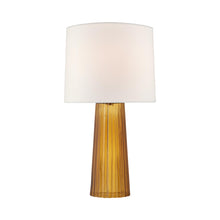 Load image into Gallery viewer, Danube Table Lamp in Amber.
