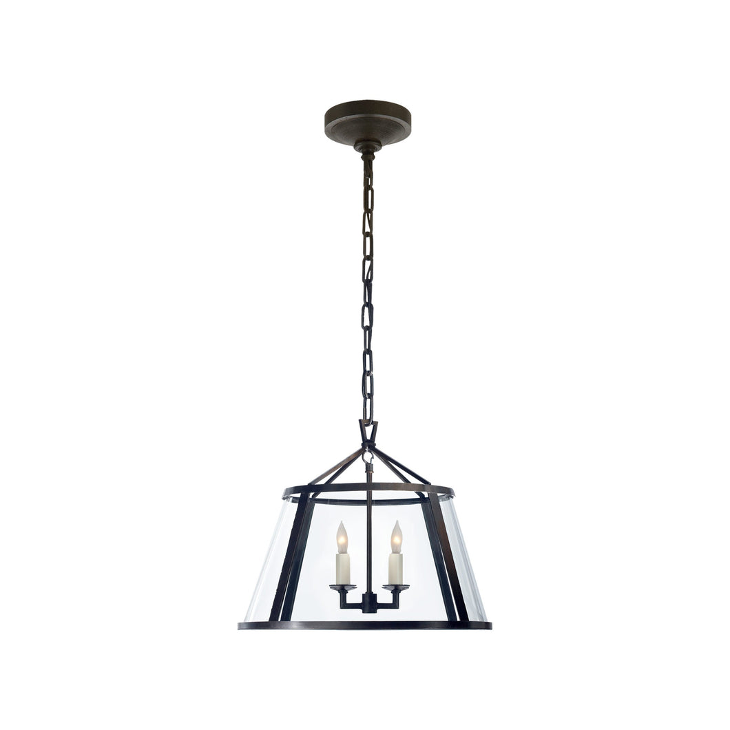 Darlana Drum Pendant Light in Aged Iron (Small).
