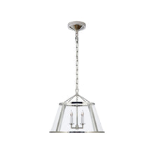Load image into Gallery viewer, Darlana Drum Pendant Light in Polished Nickel (Small).
