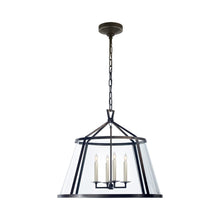 Load image into Gallery viewer, Darlana Drum Pendant Light in Aged Iron (Large).
