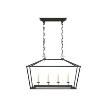 Load image into Gallery viewer, Darlana Linear Pendant Light in Aged Iron (Small).
