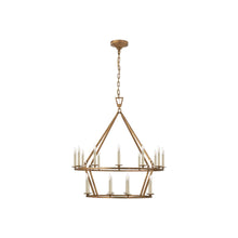 Load image into Gallery viewer, Darlana Ring Chandelier in Gilded Iron/Two Tier (Medium).
