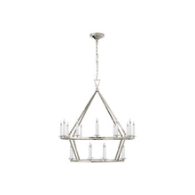 Load image into Gallery viewer, Darlana Ring Chandelier in Polished Nickel/Two Tier (Medium).
