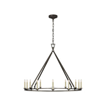 Load image into Gallery viewer, Darlana Ring Chandelier in Aged Iron/Single Tier (Large).

