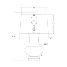 Load image into Gallery viewer, Deauville Table Lamp - line drawing.
