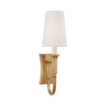 Load image into Gallery viewer, Delphia Arm Wall Light in Hand-Rubbed Antique Brass (1-Light).
