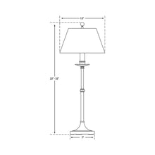 Load image into Gallery viewer, Dorchester Club Table Lamp - line drawing.
