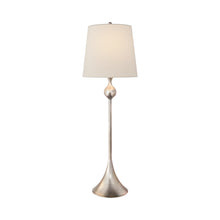 Load image into Gallery viewer, Dover Table Lamp in Burnished Silver Leaf.
