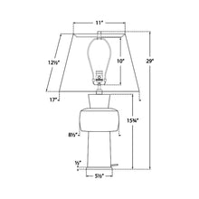 Load image into Gallery viewer, Eerdmans Table Lamp - line drawing.
