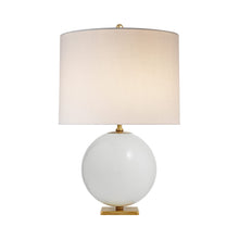 Load image into Gallery viewer, Elsie Table Lamp in Cream/Cream Linen(Large).
