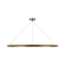 Load image into Gallery viewer, Encircle LED Chandelier in Natural Brass (Large).

