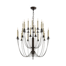 Load image into Gallery viewer, Erika Chandelier in Aged Iron (2-Tier).
