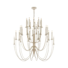 Load image into Gallery viewer, Erika Chandelier in Belgian White (3-Tier).
