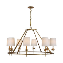 Load image into Gallery viewer, Etoile LED Chandelier in Gilded Iron.
