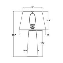 Load image into Gallery viewer, Evoke Table Lamp - line drawing.
