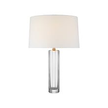Load image into Gallery viewer, Fallon LED Table Lamp in Clear Glass (Medium).
