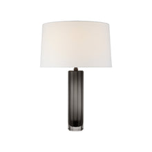 Load image into Gallery viewer, Fallon LED Table Lamp in Smoked Glass (Medium).
