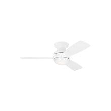Load image into Gallery viewer, Ikon LED Ceiling Fan in Matte White (44-Inch).
