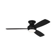 Load image into Gallery viewer, Ikon LED Ceiling Fan in Midnight Black (52-Inch).
