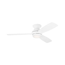 Load image into Gallery viewer, Ikon LED Ceiling Fan in Matte White (52-Inch).
