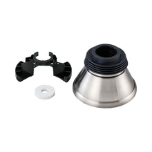 Load image into Gallery viewer, Minimalist Slope Ceiling Canopy Kit in Brushed Steel.

