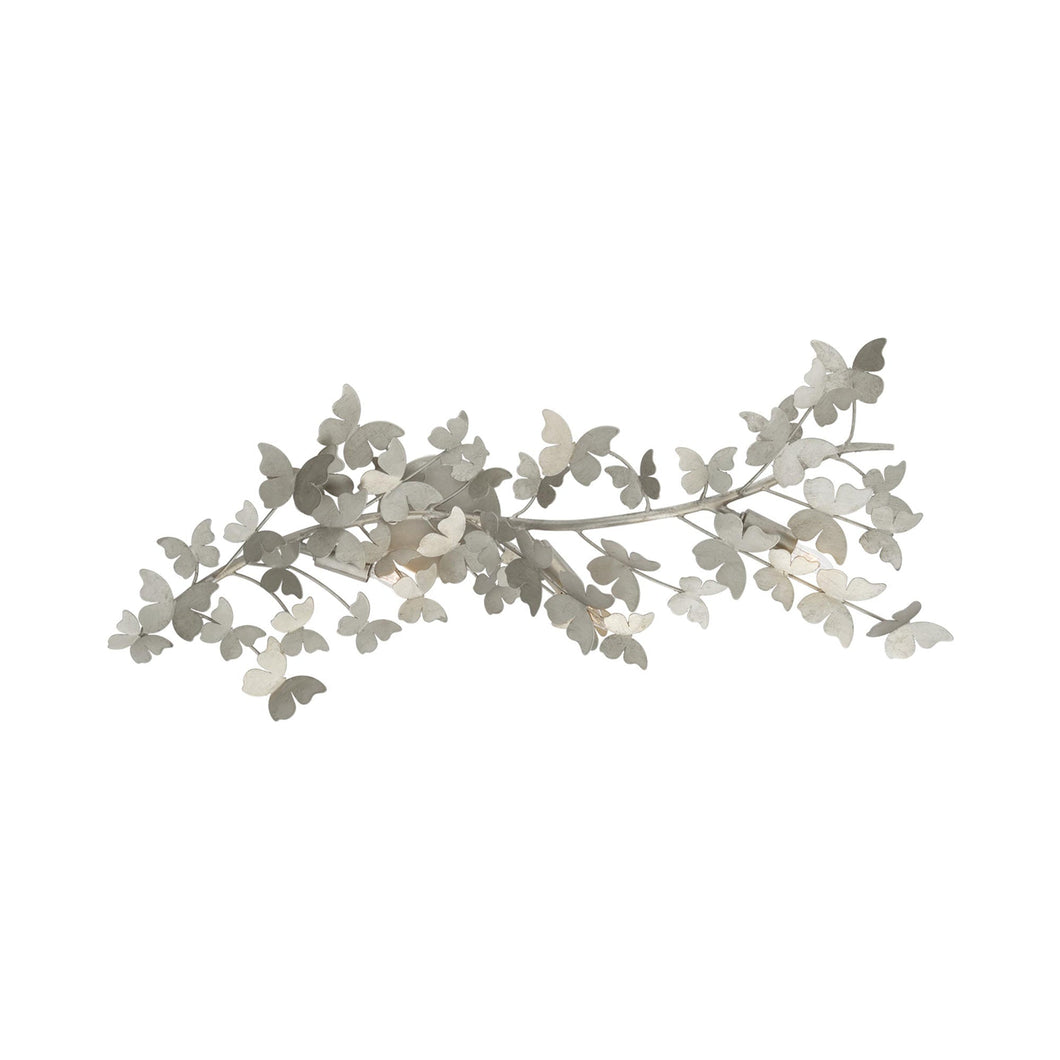 Farfalle Wall Light in Burnished Silver Leaf.