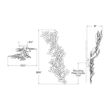 Load image into Gallery viewer, Farfalle Wall Light - line drawing.
