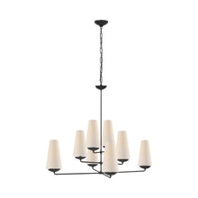 Load image into Gallery viewer, Fontaine Chandelier in Aged Iron.
