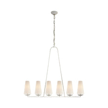 Load image into Gallery viewer, Fontaine Linear Chandelier in Plaster.
