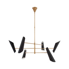 Load image into Gallery viewer, Franca LED Chandelier in Black (6-Light).
