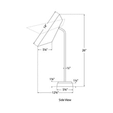 Load image into Gallery viewer, Franca LED Task Lamp - line drawing.
