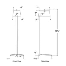 Load image into Gallery viewer, Francesco LED Floor Lamp - line drawing.
