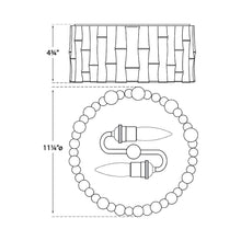 Load image into Gallery viewer, Frank Flush Mount Ceiling Light - line drawing.
