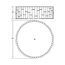 Load image into Gallery viewer, Frank Flush Mount Ceiling Light - line drawing.
