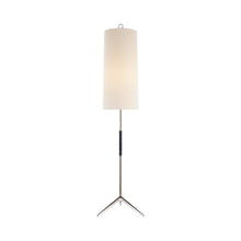 Load image into Gallery viewer, Frankfort Floor Lamp in Polished Nickel/Ebony.
