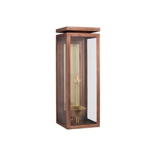 Load image into Gallery viewer, Fresno 3/4 Outdoor Gas Wall Light in Soft Copper (Medium).
