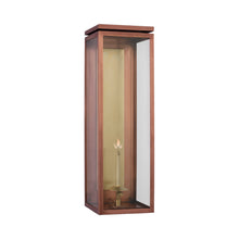 Load image into Gallery viewer, Fresno 3/4 Outdoor Gas Wall Light in Soft Copper (X-Large).
