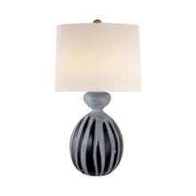 Load image into Gallery viewer, Gannet Table Lamp in Drizzled Cobalt.
