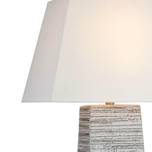 Load image into Gallery viewer, Gates Rectangle LED Table Lamp in Detail.
