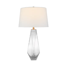 Load image into Gallery viewer, Gemma LED Table Lamp in Clear Glass (Medium).

