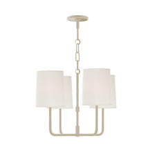 Load image into Gallery viewer, Go Lightly Chandelier in China White/Silk (Small).
