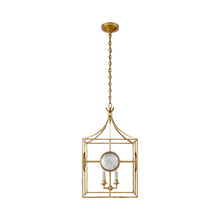 Load image into Gallery viewer, Gramercy Pendant Light in Gilded Iron.
